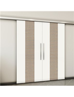 Holzschiebetür Slim-Line - Design-Linien  Model 4027-2