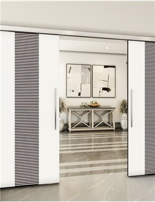 Holzschiebetür Slim-Line - Design-Linien  Model 4028