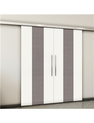 Holzschiebetür Slim-Line - Design-Linien  Model 4028-2