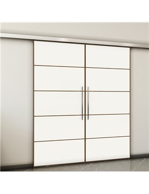 Holzschiebetür Slim-Line - Design-Linien  Model 4039-2