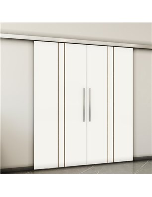 Holzschiebetür Slim-Line - Design-Linien  Model 4047-2