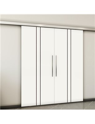 Holzschiebetür Slim-Line - Design-Linien  Model 4048-2