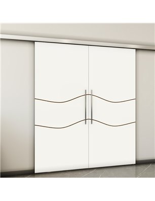 Holzschiebetür Slim-Line - Design-Linien  Model 4059-2