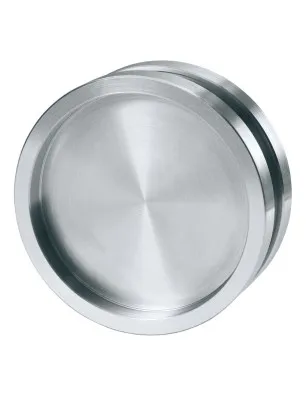 Geschlossene Griffmuschel aus Edelstahl für Holzschiebetüren