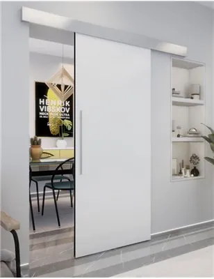 Holzschiebetür Eco-Line - Weisslack Model 9016-2