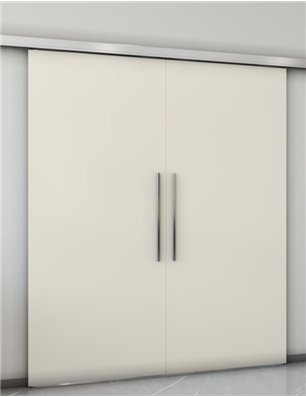 Holzschiebetür Slim-Line - Weisslack  Model 9010-3