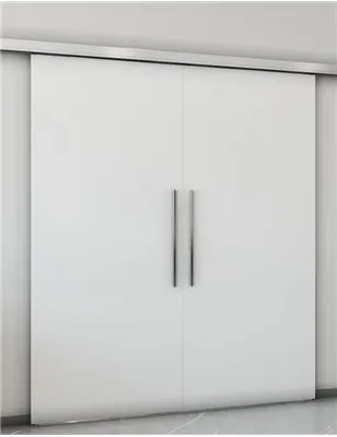 Holzschiebetür Slim-Line - Weisslack Model 9016-3