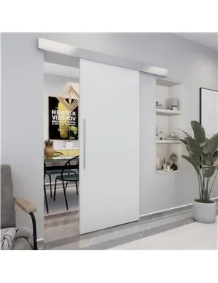 Holzschiebetür Eco-Line - Weisslack Model 9016