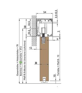 Holzschiebetür Slim-Line - Holzkunst  Model 4100