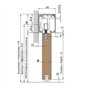 Holzschiebetür Slim-Line - Weiss 3D Model 4040 Holzschiebetür Slim-Line - Weiss 3D Model 4040