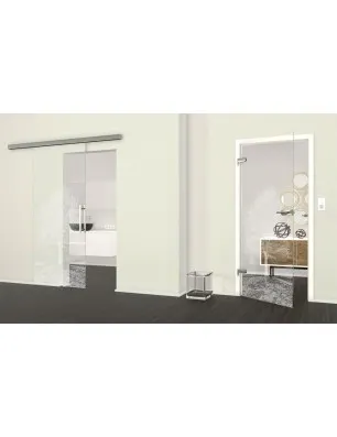 Ganzglastür Baum Gelasert Auf Klarglas