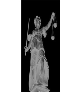 Ganzglastür Justitia Gelasert Auf Klarglas