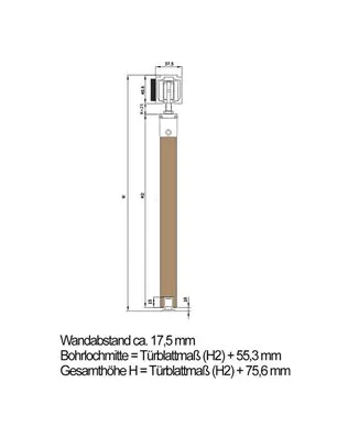 Holzschiebetür Eco-Line - Design-Linien Model 3003