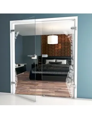 Ganzglastür Giraffe Gelasert Auf Klarglas