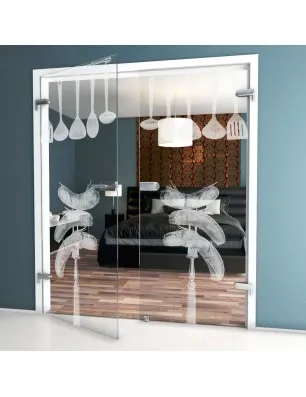 Ganzglastür Kitchen Gelasert Auf Klarglas