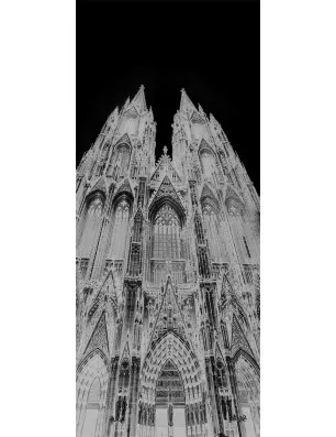 Ganzglastür Köln Gelasert Auf Klarglas