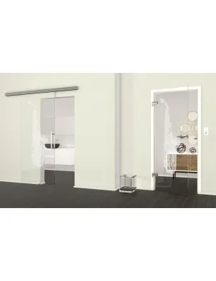 Ganzglastür Saksofon Gelasert Auf Klarglas