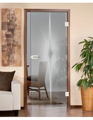 Ganzglastür Blend Gelasert Auf Klarglas