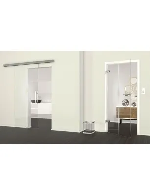 Ganzglastür Blend Gelasert Auf Klarglas