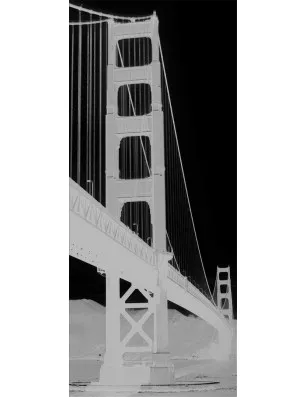 Ganzglastür San Fransisco Gelasert Auf Klarglas