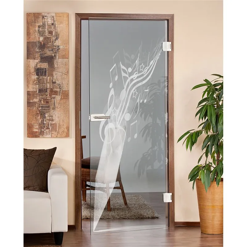 Ganzglastür Komponieren Gelasert Auf Klarglas Ganzglastür Komponieren Gelasert Auf Klarglas