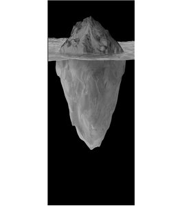 Pendeltür Eisberg Gelasert Auf Klarglas