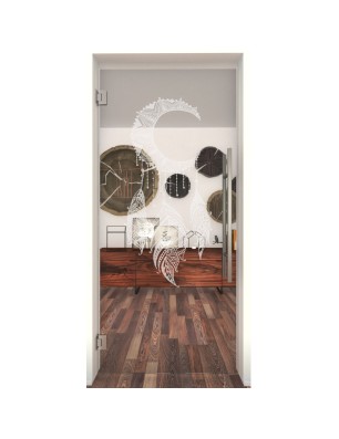 Pendeltür Dreamcatcher Gelasert Auf Klarglas