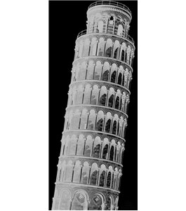 Pendeltür Pisa Gelasert Auf Klarglas