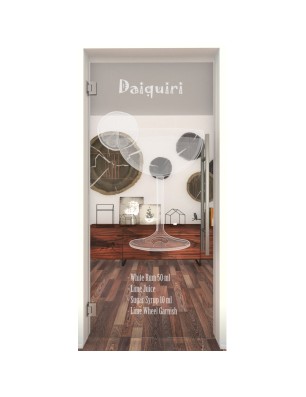 Pendeltür Daiquiri Gelasert Auf Klarglas