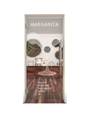 Pendeltür Margarita Gelasert Auf Klarglas