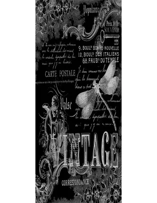 Pendeltür Vintage Gelasert Auf Grauglas