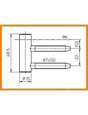 Rahmenteil für Holzzarge OFFICE (3tlg)