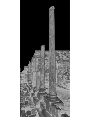 Glasschiebetür ECO-LINE Athen Gelasert Auf Klarglas