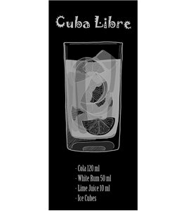 Glasschiebetür ECO-LINE Cuba Libre Gelasert Auf Klarglas