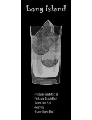 Glasschiebetür ECO-LINE Long Island Gelasert Auf Klarglas