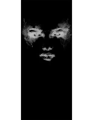 Glasschiebetür SLIM-LINE Angel Eyes Gelasert Auf Klarglas