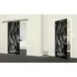 Glasschiebetür SLIM-LINE Skull 3 Gelasert Auf Grauglas