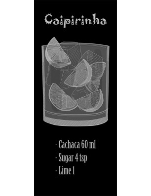 Glasschiebetür SLIM-LINE Caipirinha Gelasert Auf Grauglas