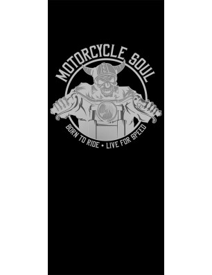 Glasschiebetür SLIM-LINE Motorcycle Gelasert Auf Grauglas