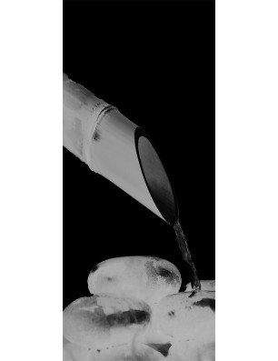 Glasschiebetür PIPE-LINE Wellness  Gelasert Auf Klarglas
