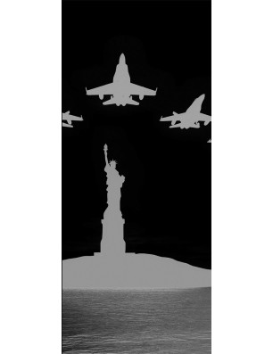 Glasschiebetür PIPE-LINE F16 Gelasert Auf Klarglas