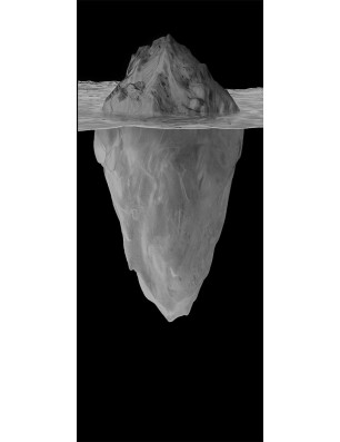 Glasschiebetür PIPE-LINE Eisberg Gelasert Auf Klarglas