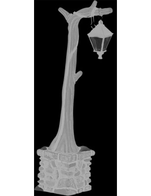 Lichtausschnitt Baum 2 Gelasert Auf Klarglas