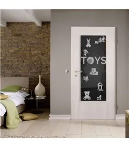 Lichtausschnitt Toys Gelasert Auf Grauglas