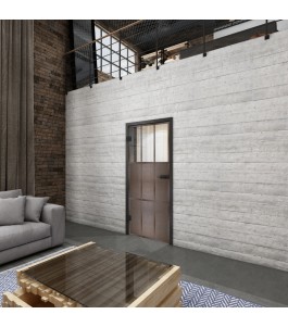 Ganzglastür Loft Rosteisen Genietet 23 Auf Klarglas