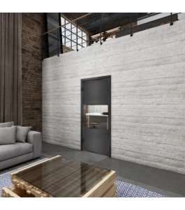 Ganzglastür Loft Schwarzeisen Genietet 27 Auf Klarglas