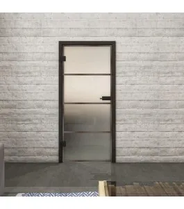 Ganzglastür Loft Rosteisen Genietet 02 Blickdicht