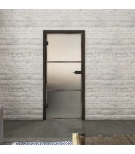 Ganzglastür Loft Rosteisen Genietet 03 Blickdicht