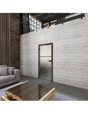 Ganzglastür Loft Rosteisen Genietet 03 Blickdicht