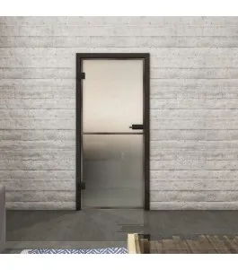 Ganzglastür Loft Rosteisen Genietet 04 Blickdicht